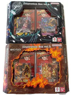 One Piece Card Game Illustration Box Vol. 5 & 6 Sealed Bundle New - Image 1