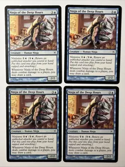 MTG - 4 x Ninja of the Deep Hours - Play Set Of 4 - Magic The Gathering - Image 1