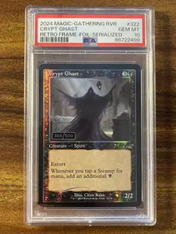 MTG✨CRYPT GHAST Serialized Retro FOIL✨RVR PSA 10 GEM MINT RARE Creature RAHN Art - Image 1