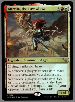 Aurelia, the Law Above 0188 Rare Foil Murders at Karlov Manor MTG Near Mint - Image 1