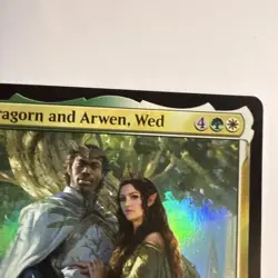 Aragorn and Arwen, Wed - Foil -Lord of the Rings (LTR) - MTG Mythic Rare #287 - Image 3