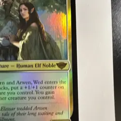 Aragorn and Arwen, Wed - Foil -Lord of the Rings (LTR) - MTG Mythic Rare #287 - Image 5