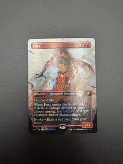1x MTG Fury (Borderless) (Textured Foil) - Special Guests (SPG) (MH3) #52 - Image 2