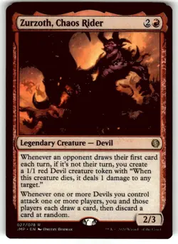 Magic | JMP | Zurzoth, Chaos Rider | 27 | NM pack fresh commander edh NM - Image 1