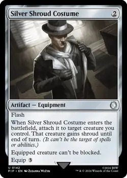 Silver Shroud Costume Universes Beyond: Fallout LP 142 - Image 1