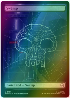 Swamp (0191) - Foil Marvel's Spider-Man MTG - Image 1