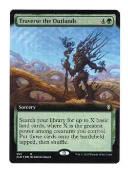 Traverse the Outlands Extended FOIL - Commander Legends English NM - Image 1