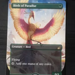Birds of Paradise (Anime Borderless) Ravnica Remastered Regular - Image 1