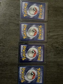 Lot of Four Vintage Pokemon Cards Base Set 1999-2000 LP - Image 2