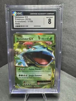 CGC 8 Venusaur EX 1/108 Holo Evolutions 2016 Pokemon TCG - Image 1
