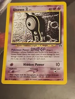 2001 Pokemon Unknown A Neo Discovery 14/75 Holo Foil Rare Pokemon Card - Image 2
