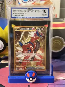 Pokemon ISA 10 Koraidon EX Gold 254/198 Scarlet & Violet Gem Mint 10 - Image 1