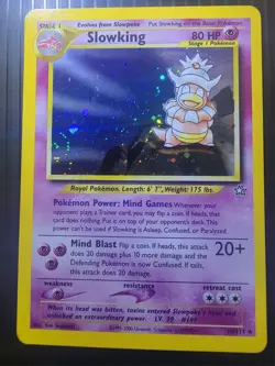 Pokemon TCG Slowking 14/111 Holo Rare WOTC Neo Genesis Light Play Condition - Image 4