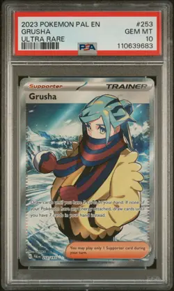 PSA 10 GEM Mint Grusha 253/193 Ultra Rare Full Art - Pokemon PAL SV02 - Image 1