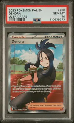 PSA 10 GEM Mint Dendra 250/193 Ultra Rare Full Art - Pokemon Paldea Evolved SV02 - Image 1