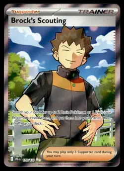 Brock's Scouting 179/159 Pokemon Sv09: Journey Together Holo Trainer - Image 1