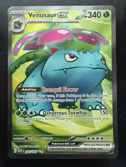 Pokemon Venusaur ex Scarlet & Violet 151 182/165 Holo Ultra Rare Full Art (NM) - Image 1