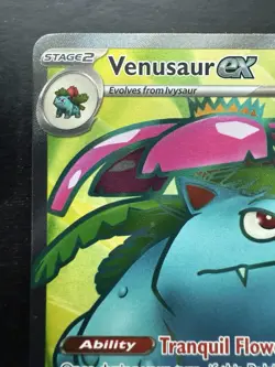 Pokemon Venusaur ex Scarlet & Violet 151 182/165 Holo Ultra Rare Full Art (NM) - Image 2