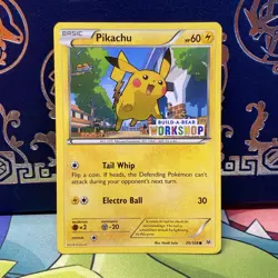 Pokemon TCG Pikachu Build-A-Bear Workshop Promo 20/108 Promo LP + - Image 1