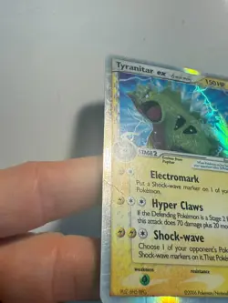 Tyranitar ex (Delta Species) Holo 99/101 Dragon Frontiers Pokemon TCG MP/LP - Image 3