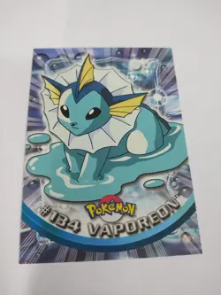 MINT 2000 Topps Pokemon TV Animation Edition Series 3 Non Holo #134 Vaporeon - Image 1