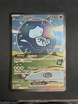 Mew EX 232/091 Sir Bubble Mew Paldean Fates SV Pokemon TCG Holo Full Art - Image 1
