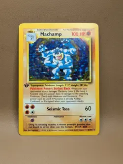 Pokemon TCG Machamp Holo Rare 1st Edition Base Set 8/102 Ungraded LP 🔥🔥🔥🔥 - Image 1