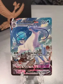 Ice Rider Calyrex VMAX Alternate Art 203/198 Sword & Shield Pokemon NM FRESH - Image 1