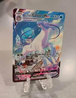 Ice Rider Calyrex VMAX Alternate Art 203/198 Sword & Shield Pokemon NM FRESH - Image 5