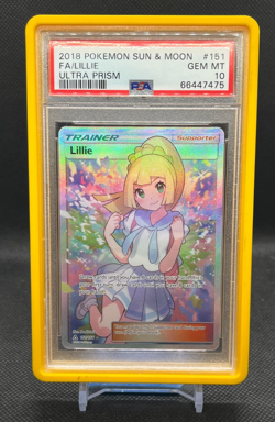 Pokemon 2018 Lillie 151/156 Full Art Sun & Moon Ultra Prism PSA 10 GEM MINT - Image 1