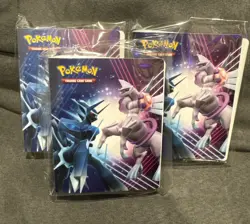 Lot Of 3 Pokemon TCG Mini Portfolio Binders (60-Pocket) Hisuian Palkia/Dialgaso - Image 1