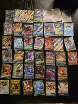 40 Pokemon V EX GX VMAX Shining Gold Mixed Set Lot Ultra Rare Holo Mint - Image 1