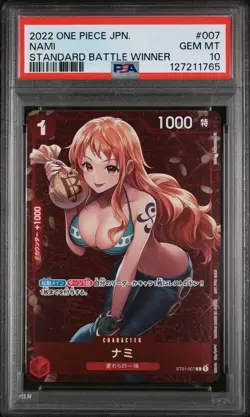 PSA 10 - Nami - ST01 007 Promo - Japanese - One Piece - Standard Battle Winner - Image 1