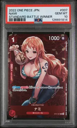 PSA 10 - Nami - ST01 007 Promo - Japanese - One Piece - Standard Battle Winner - Image 1