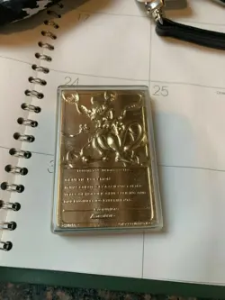 Genetic Pokemon Evolution Mewtwo 23K Gold Card in Box "1999" - Great Condition - Image 3