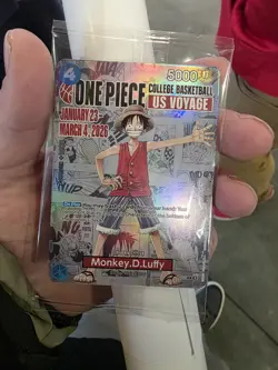 One Piece Card Game Voyage Monkey D. Luffy College Basketball US Voyage 2026 Pro - Image 1