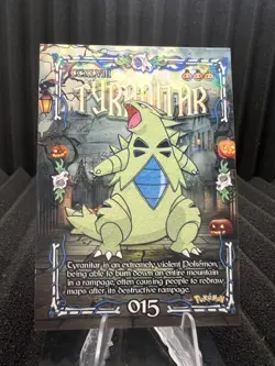 Tyranitar #15 - Cracked Ice Holo - Prisma Trick or Treat Cards - Pokemon - Image 1