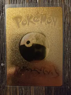 Pokemon Raichu Super Fire Breathing Dragon GOLD Foil Fan Art Card - HP 132540 - Image 2