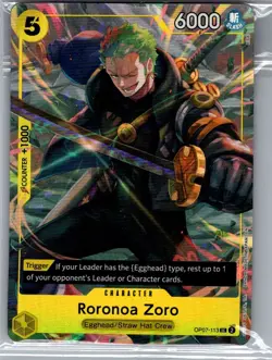 Roronoa Zoro (Illustration Box Vol.3) OP07-113 English - One Piece Card - Sealed - Image 1