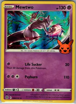 Mewtwo 056/172 Trick or Trade BOOster Bundle - Pokemon Card - NM - Image 1