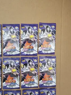 Lot Of 15 - Naruto Ccg Trading Card Sealed Booster Packs + Extra Card + Sleeves - Image 3
