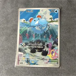 Pokemon Marill 204/193 Illustration Rare Holo SV02: Paldea Evolved TCG Card - Image 1