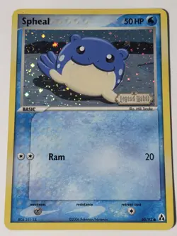 Spheal 65/92 Reverse Holo W/Swirl Stamp Legend Maker - Pokemon Card - LP - Image 1