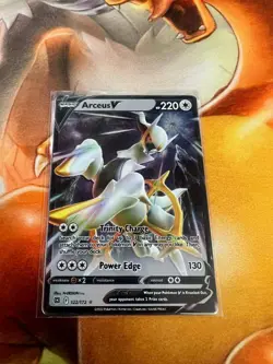 Arceus V 122/172 Metal Card Promo Near Mint Pokemon TCG - Image 1