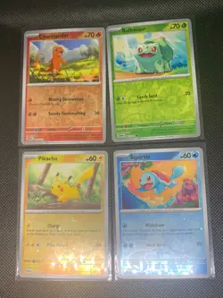 Costco Mini Tin Cosmos Reverse Holo Promo Pokemon Card Set of 4 - NM - Image 1