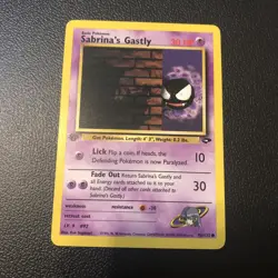 Sabrina's Gastly 96/132 Gym Challenge First Edition Pokemon Card Mint/NM - Image 1