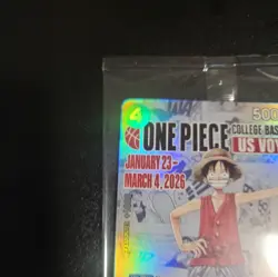 🔥🏀One Piece Monkey.D.Luffy US College Basketball Promo Card PRESALE🏀🔥SEALED - Image 3