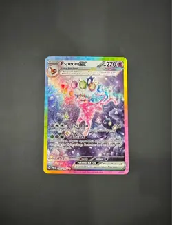 Espeon EX Prismatic Evolutions Pokemon TCG Card 155/131 Near Mint Condition - Image 1