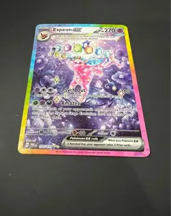 Espeon EX Prismatic Evolutions Pokemon TCG Card 155/131 Near Mint Condition - Image 3