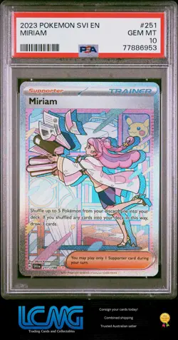 SV01: Scarlet & Violet Base Set #251/198 Miriam Holo PSA 10 Pokemon TCG Card - Image 1